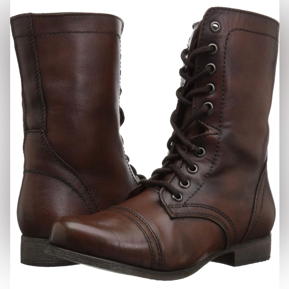 Steve Madden Leather Troopa Boots